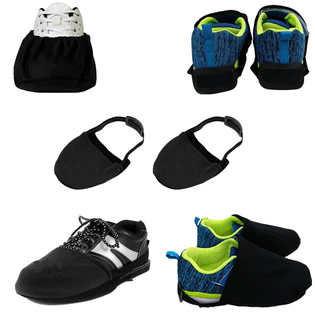 Perfeclan Premium Black Elastic Fabric Sports Bowling Shoe Slider Cover