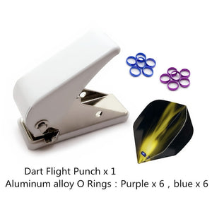 Cavalier professional dart flight punch with O ring darts accessories