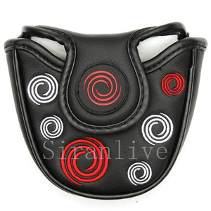 Magnetic  Closure Customized Golf Mallet Putter Covers Headcover Synthetic Leather Multi Style