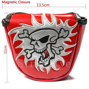 Magnetic  Closure Customized Golf Mallet Putter Covers Headcover Synthetic Leather Multi Style