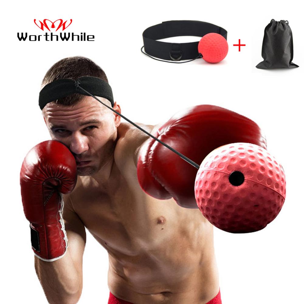 WorthWhile Kick Boxing Reflex Ball Head Band Fighting