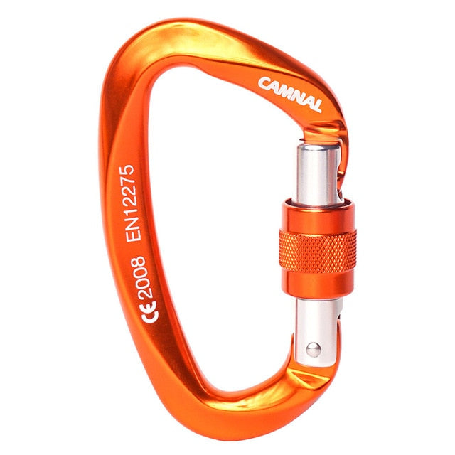 Professional Carabiner D Shape 25KN Carbiner Key Hooks Climbing