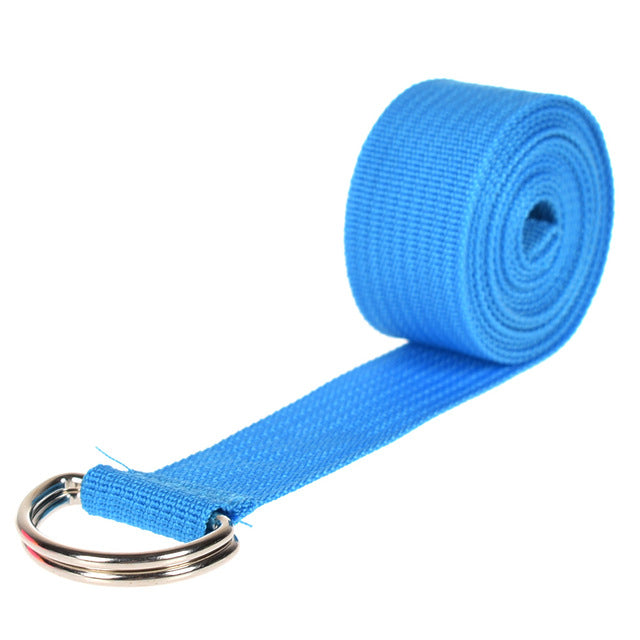 Hot Sale 1PC  Adjustable Belt Sport Yoga Stretch Strap D-Ring Belt Gym