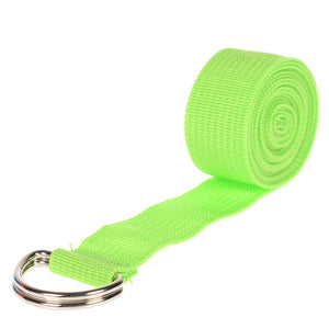 Hot Sale 1PC  Adjustable Belt Sport Yoga Stretch Strap D-Ring Belt Gym