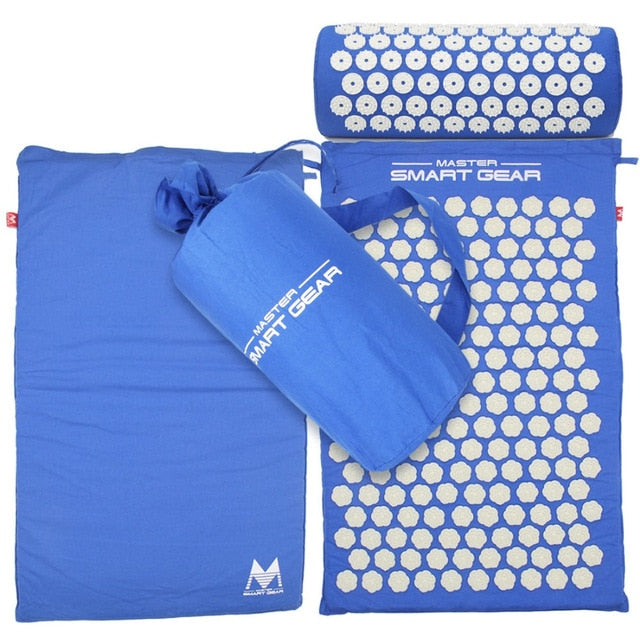 Skipe Mat Acupressure Mat, Massage Mat and Pillow Set Yoga Mat Relieve Back, Neck and Sciatic Pain