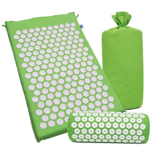 Skipe Mat Acupressure Mat, Massage Mat and Pillow Set Yoga Mat Relieve Back, Neck and Sciatic Pain