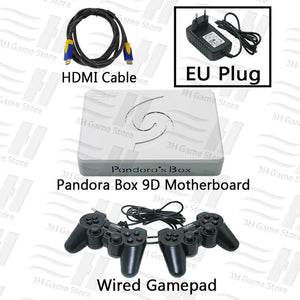 Pandora Box 9D 2500 in 1 motherboard  Wired Gamepad and Wireless/Usb connect joypad have 3D games Tekken