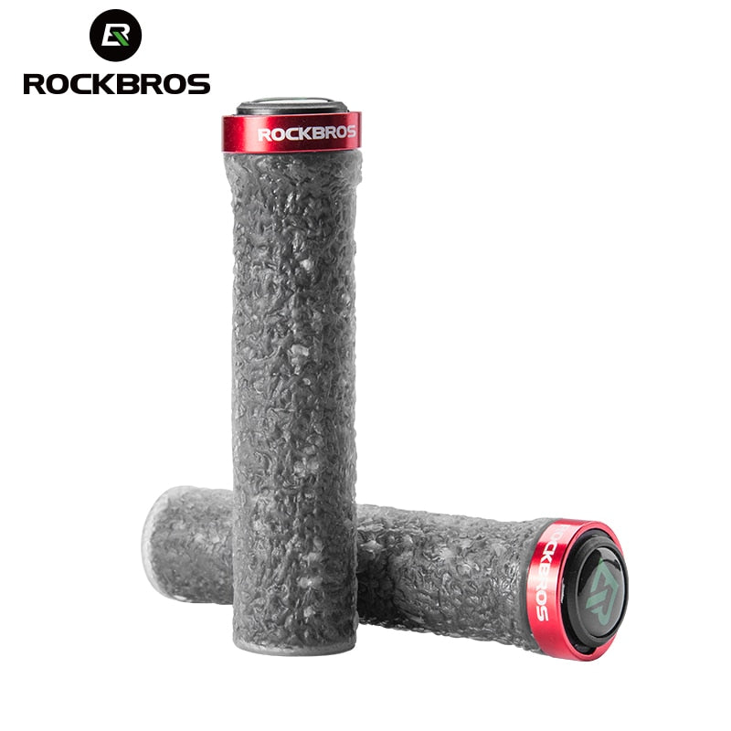 ROCKBROS Cycling Handlebar Rubber Anti-slip MTB Grips TPE Soft Shockproof