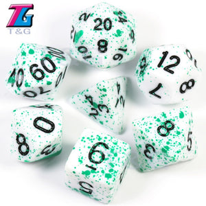7Pcs/Set Polyhedral TRPG Games For Dungeons Dragons Opaque D4-D20 Multi Sides Dice Pop for BoardGame
