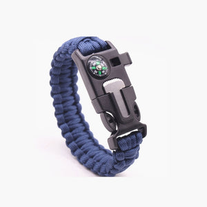 Safety Survival Paracord Bracelet Whistles Multi Functional  Paracord Bracelet Compass Without Flint