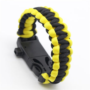 Safety Survival Paracord Bracelet Whistles Multi Functional  Paracord Bracelet Compass Without Flint