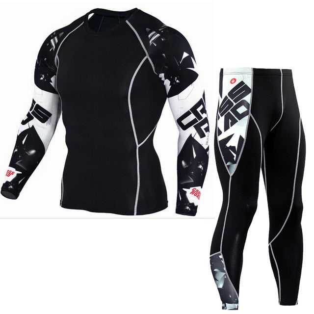 Winter Thermal Underwear Set Men's Sportswear