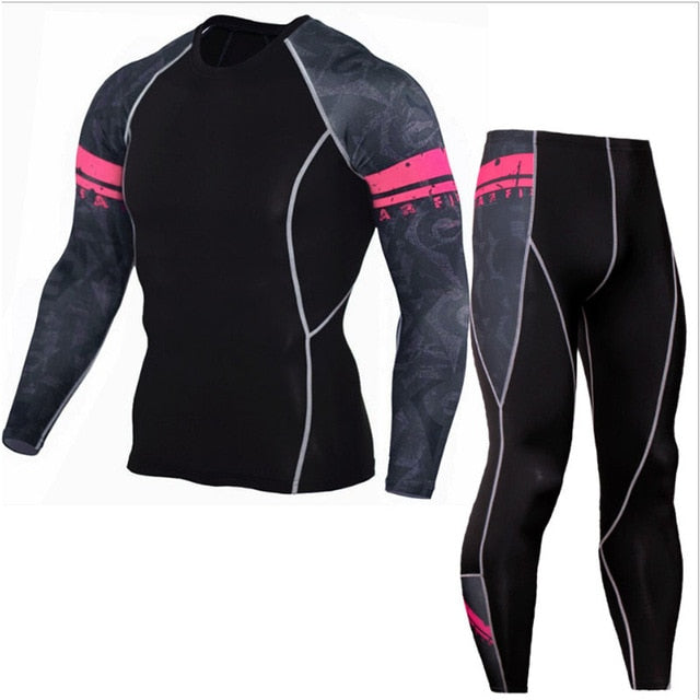 Winter Thermal Underwear Set Men's Sportswear