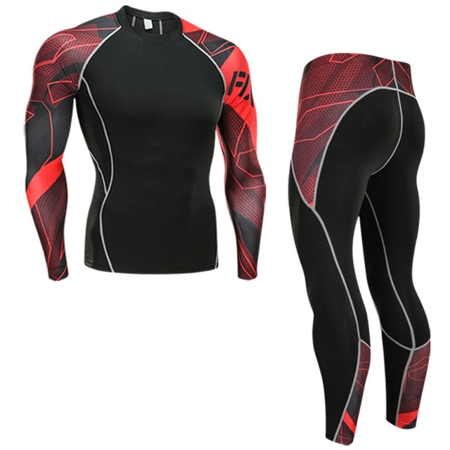 Winter Thermal Underwear Set Men's Sportswear