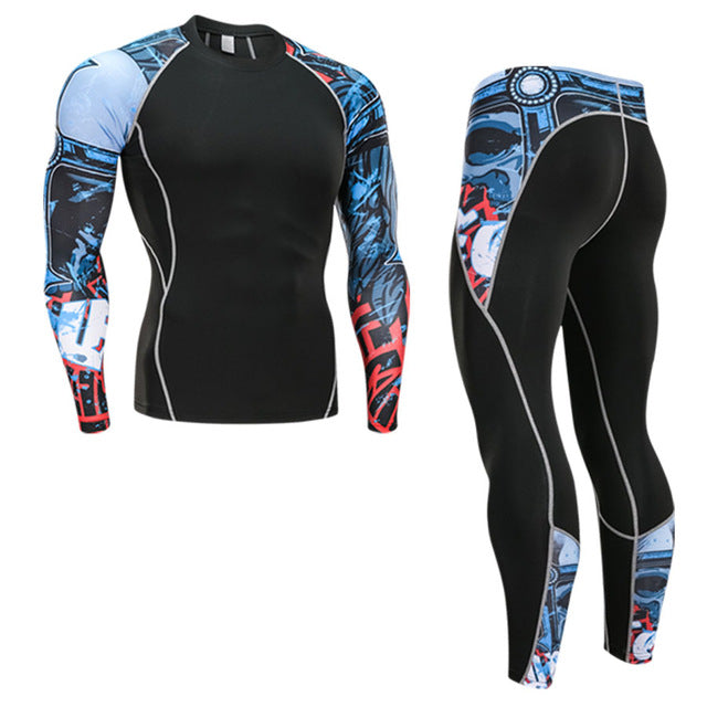 Winter Thermal Underwear Set Men's Sportswear