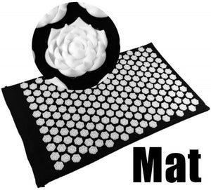 (Mat/Pillow 2 Choice) Yoga Spiky Mat Pillow Lotus Acupuncture Massage Mat Bed Pilates