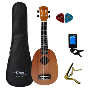 Aiersi brand 21 inch mahogany Soprano ukulele Hawaiian guitar