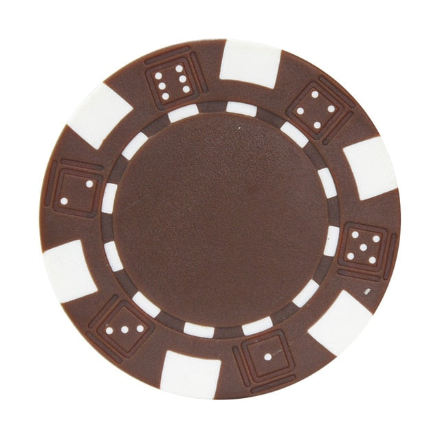 10 Pcs Factory Wholesale Casino ABS+Iron+Clay Poker Chip Texas Hold'em Poker Metal Coins