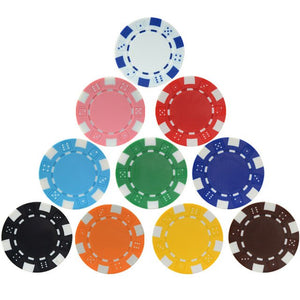 10 Pcs Factory Wholesale Casino ABS+Iron+Clay Poker Chip Texas Hold'em Poker Metal Coins