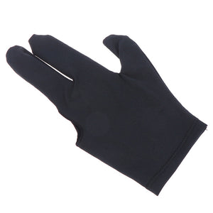 1Pcs Spandex Snooker Billiard Cue Glove Pool Left Hand Open Three Fingerfor Unisex