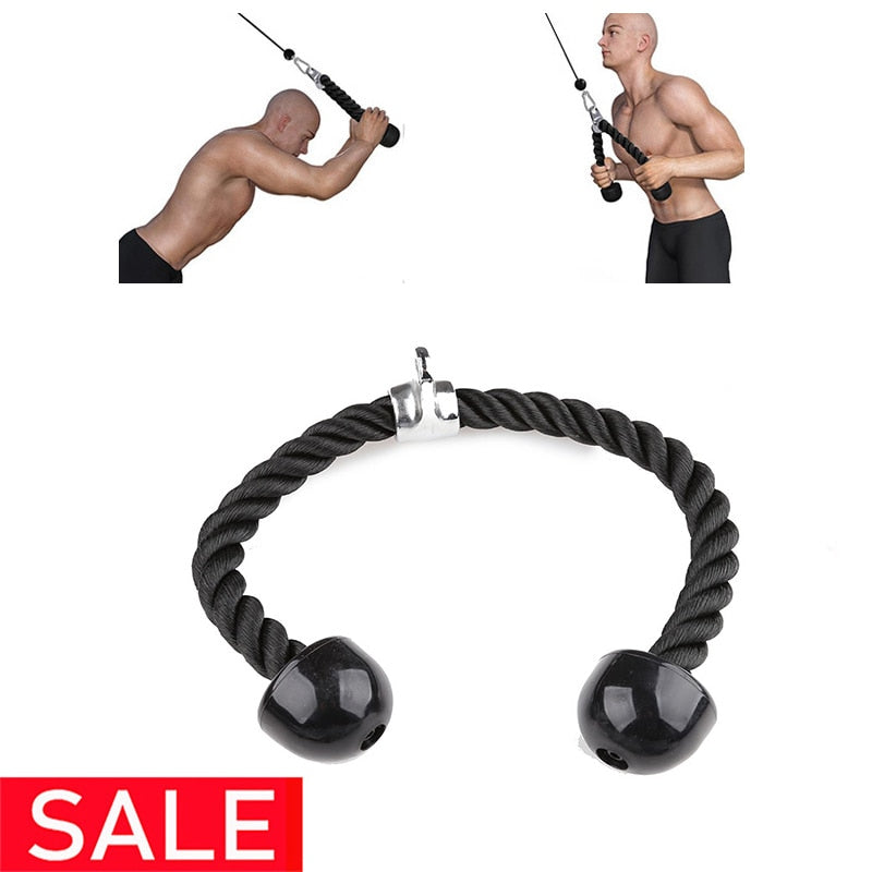 Tricep Rope Abdominal Crunches Cable Pull Down Laterals Biceps Muscle Training