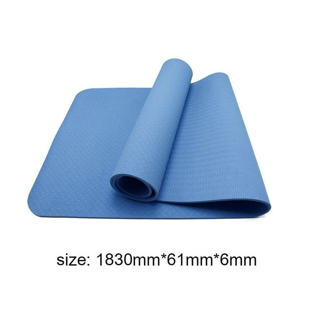 Winter TPE Non-slip Yoga Mats Tasteless Pilates Gym Exercise / Living Room Pads for Fitness Body Building