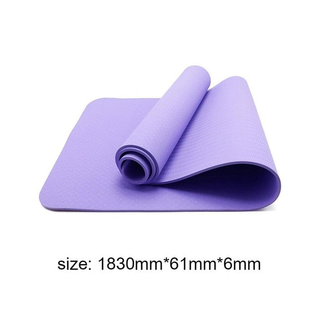 Winter TPE Non-slip Yoga Mats Tasteless Pilates Gym Exercise / Living Room Pads for Fitness Body Building