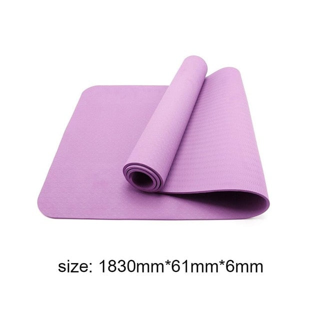 Winter TPE Non-slip Yoga Mats Tasteless Pilates Gym Exercise / Living Room Pads for Fitness Body Building