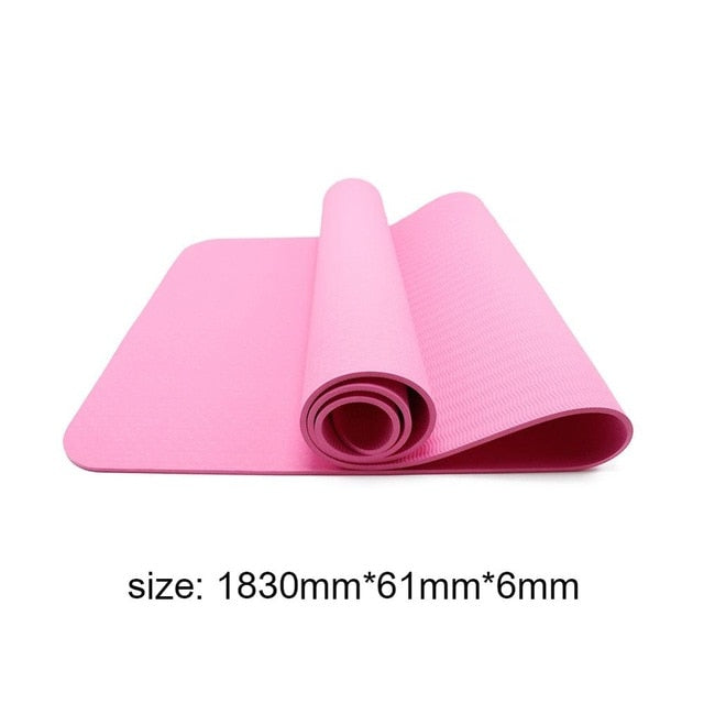 Winter TPE Non-slip Yoga Mats Tasteless Pilates Gym Exercise / Living Room Pads for Fitness Body Building