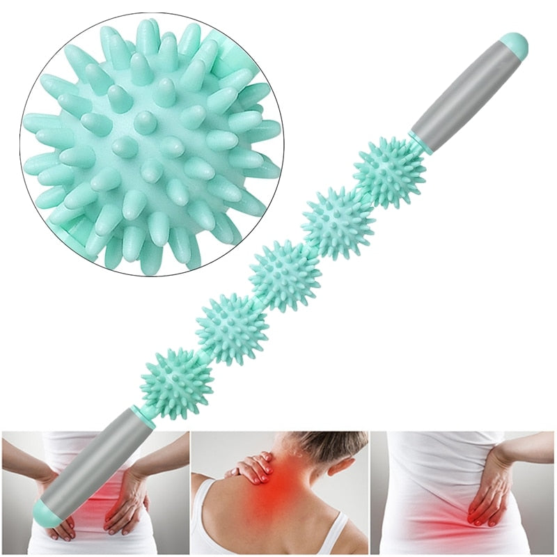 Spiky Fitness Ball Anti Cellulite Stick Trigger Point Balls Relax Tension Muscle Roller for Yoga