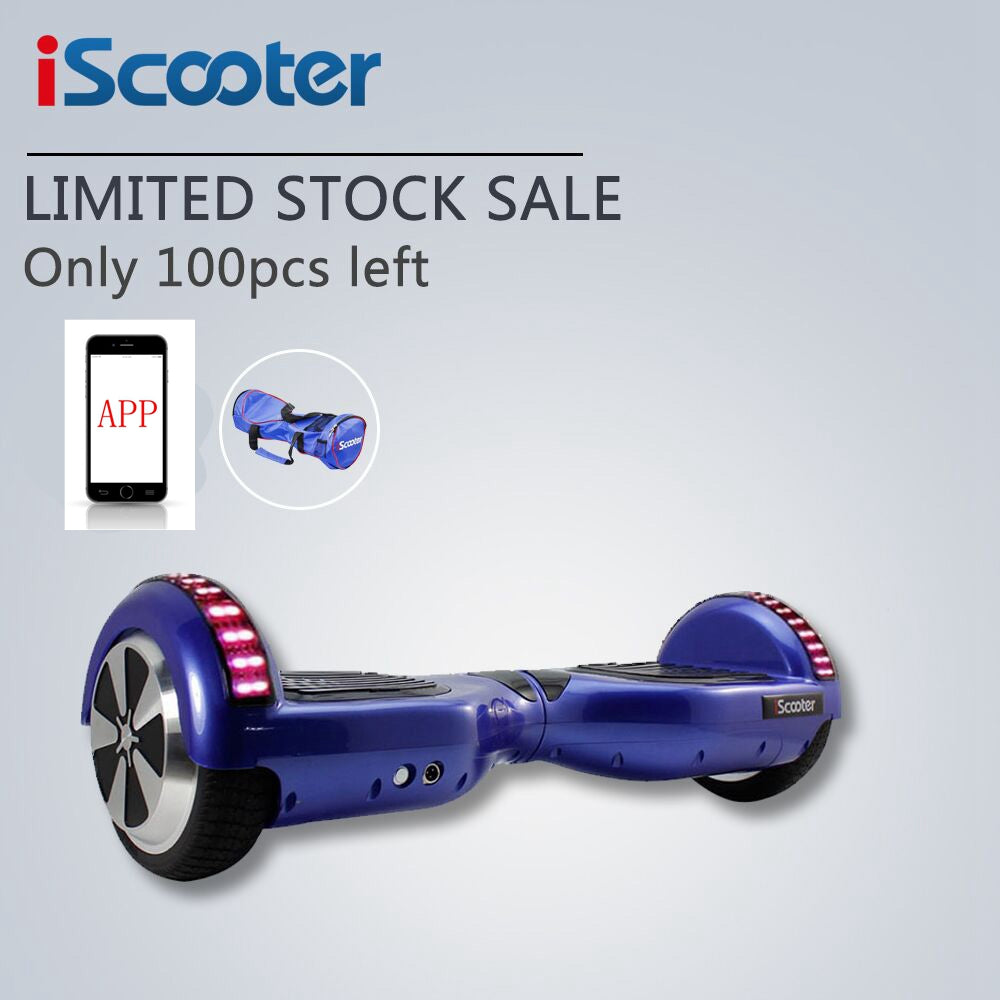 iScooter Bluetooth hoverboard 2 Wheel self Balance Electric scooter Standing / Samsung battery scooter