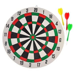 1 Set Double Sided Dart Board & Darts Game Set Perfect for Room Kids Decoration