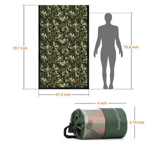 Outdoor  Life Bivy Emergency Sleeping Bag Thermal Keep Warm Waterproof Mylar/Blanke Camping Survival Gear