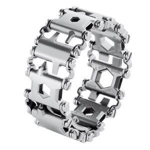 Multifunction Tool Bracelet Tread / Stainless Steel Bolt Driver Tools Kit Outdoor Tool