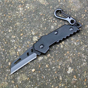 B-2 Bomber Nano Blade Tactical Pocket Knife With Keyring EDC Multitool Swiss Military Steel