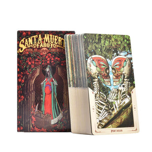 78 Sheets Santa Muerte Tarot Cards Deck Board Game Card