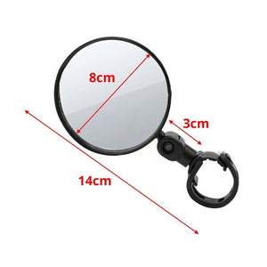 Bike Rear Mirrors 360 Degree Rotation Bicycle Rearview Mirrors SuitableMTB Handlebar 15mm - 35mm