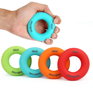 Silica Gel Portable Hand Grip Gripping Ring Carpal Expander Finger Trainer