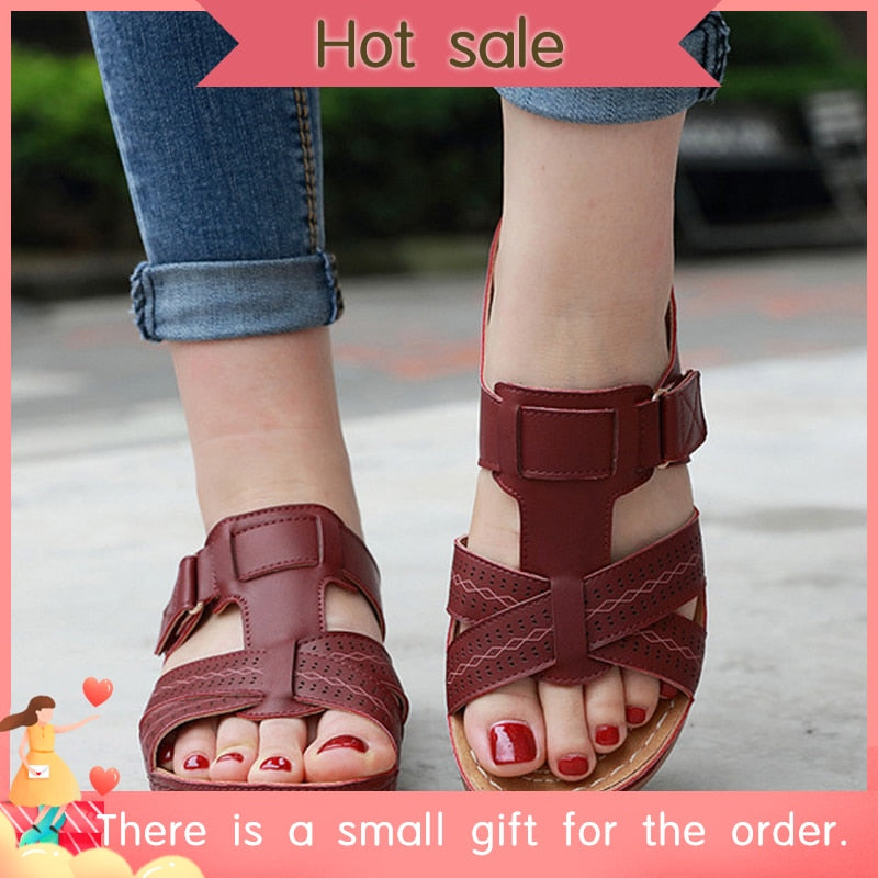 Women Premium Orthopedic Open Toe Sandals Vintage Anti-slip