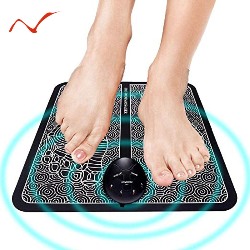 Electric EMS Foot Massager Wireless ABS Feet Muscle Stimulator Physiotherapy