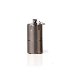Outdoor Emergency Survival Camping Lighter Portable Stainless Steel Waterproof  Match Keychain