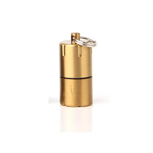 Outdoor Emergency Survival Camping Lighter Portable Stainless Steel Waterproof  Match Keychain