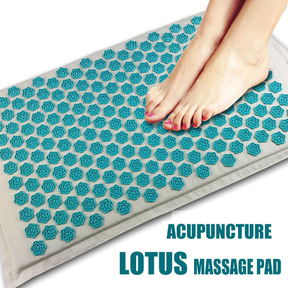 Mat Lotus Spike Acupressure Massager Relaxation Relief Stress Cushion Yoga Mat Relieve Body Stress Pain