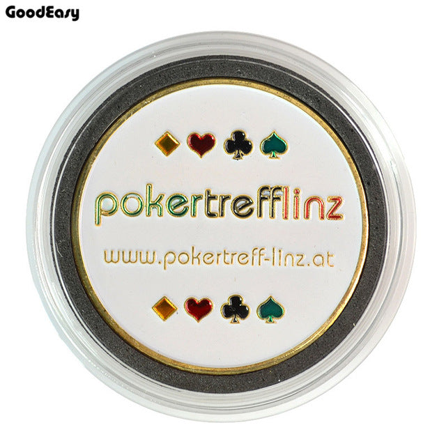 Metal Poker Card Guard Protector Poker Cards Metal Souvenir Poker Chips Dealer Coins