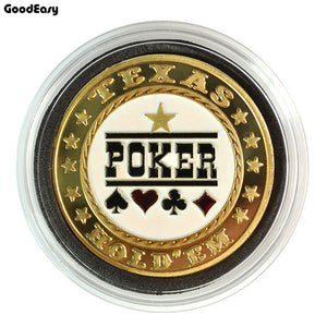 Metal Poker Card Guard Protector Poker Cards Metal Souvenir Poker Chips Dealer Coins