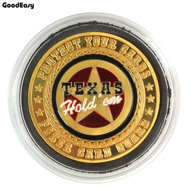 Metal Poker Card Guard Protector Poker Cards Metal Souvenir Poker Chips Dealer Coins