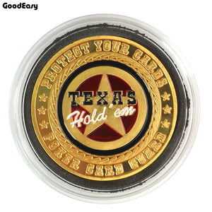 Metal Poker Card Guard Protector Poker Cards Metal Souvenir Poker Chips Dealer Coins