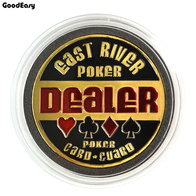 Metal Poker Card Guard Protector Poker Cards Metal Souvenir Poker Chips Dealer Coins
