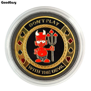 Metal Poker Card Guard Protector Poker Cards Metal Souvenir Poker Chips Dealer Coins