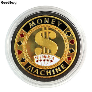 Metal Poker Card Guard Protector Poker Cards Metal Souvenir Poker Chips Dealer Coins